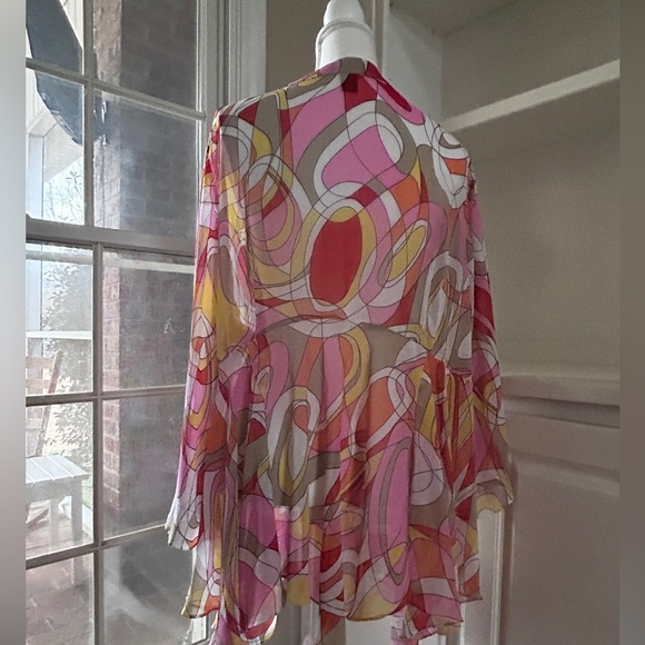 Ashley Stewart Bathingsuit Coverup Swim top Lightweight Plus Curvy Retro Sz 22 - Picture 7 of 13